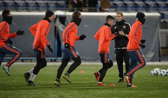 UEFA Champions League. FC Valencia holds training session