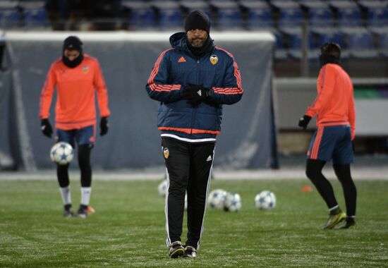 UEFA Champions League. Valencia CF at training session