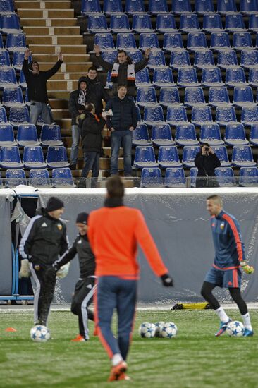 UEFA Champions League. Valencia CF at training session