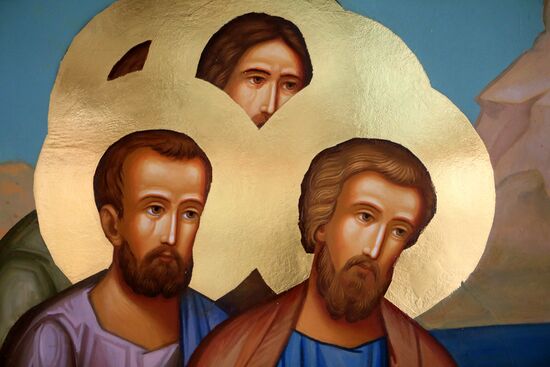Frescoes in the Cathedral of Christ the Saviour in Kaliningrad