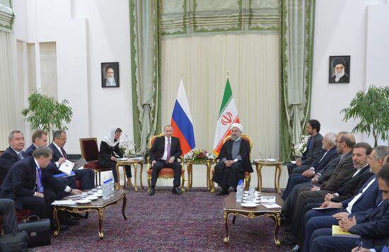 Russian President Vladimir Putin visits Iran