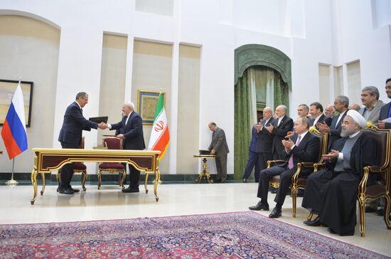 Russian President Vladimir Putin's working trip to Iran