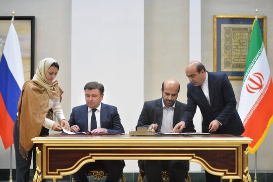 Russian President Vladimir Putin's working trip to Iran