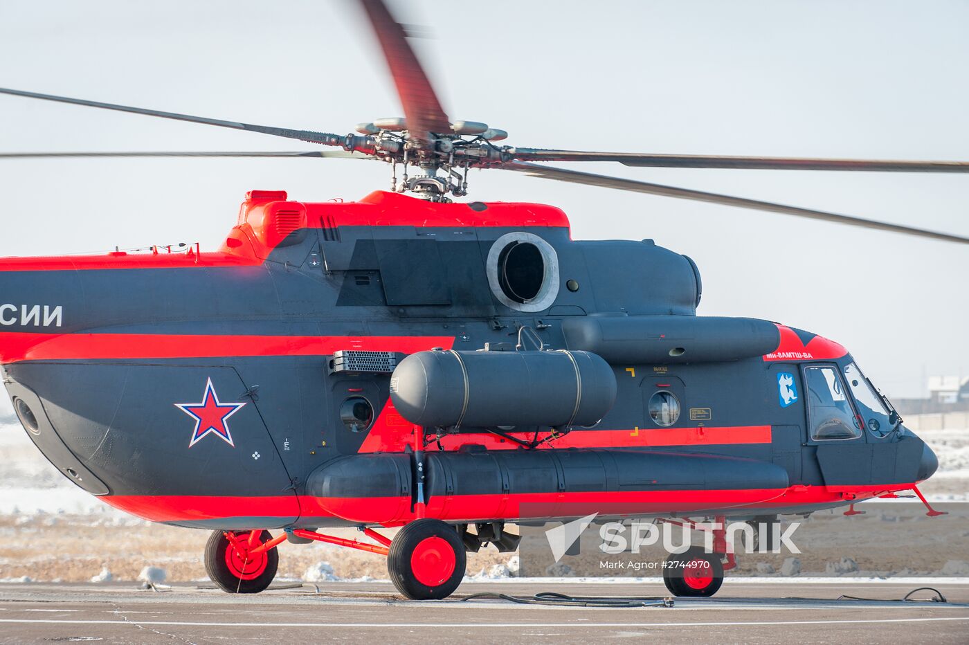 Flight tests of the Mil Mi-8AMTSH-VA Arctic helicopter at the Ulan-Ude Aviation Plant