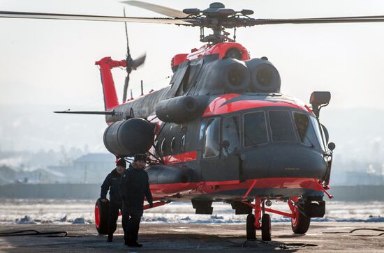 Flight tests of the Mil Mi-8AMTSH-VA Arctic helicopter at the Ulan-Ude Aviation Plant.