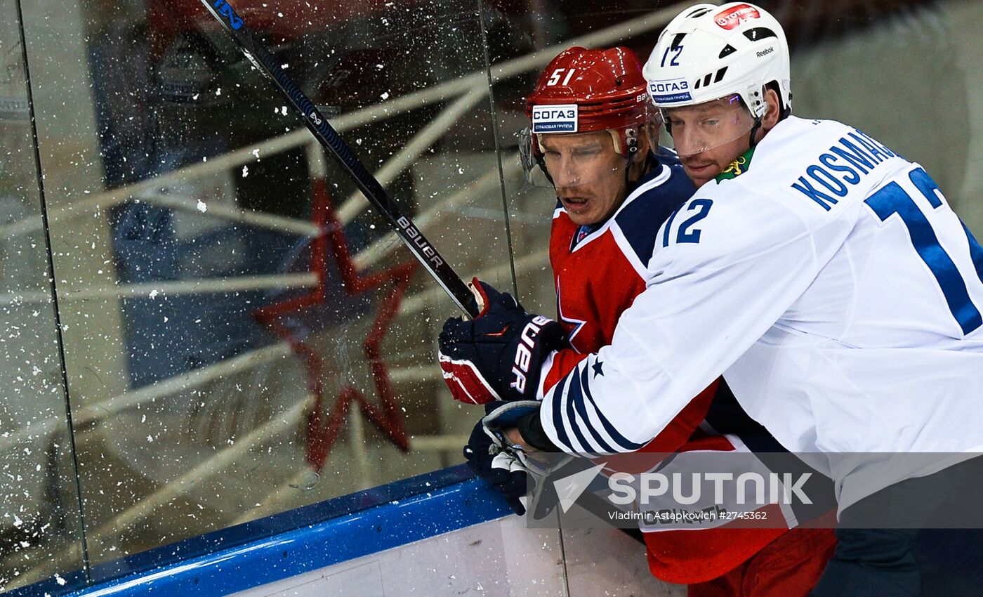 Ice hockey. KHL. CSKA vs. Admiral