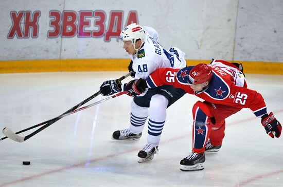 Ice hockey. KHL. CSKA vs. Admiral