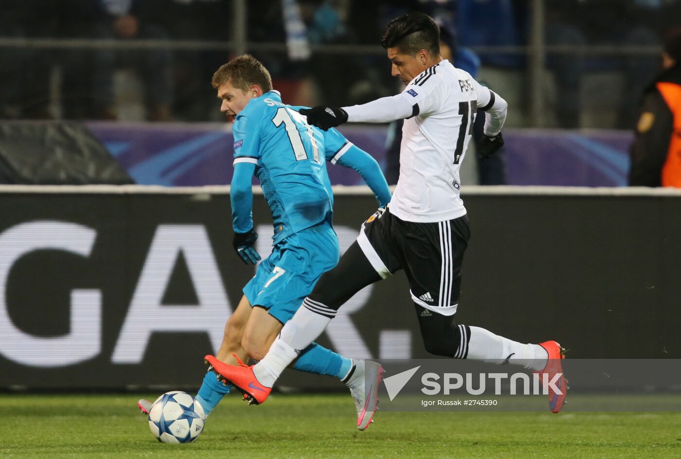 Football. Champions League. Zenit vs. Valencia