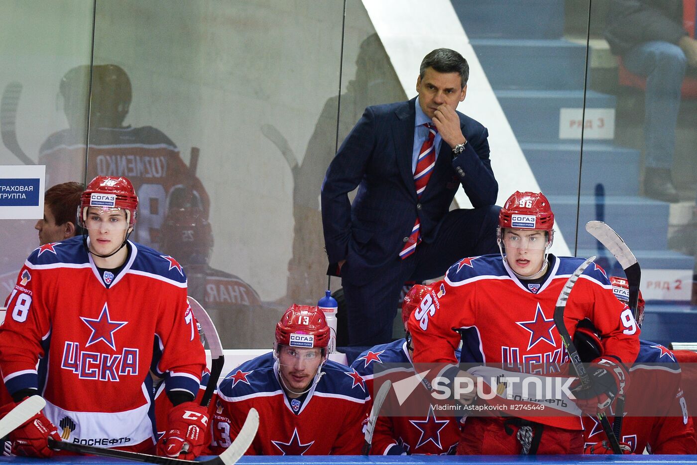 Ice hockey. KHL. CSKA vs. Admiral