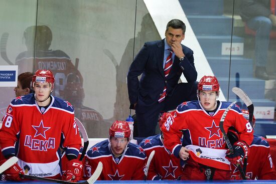 Ice hockey. KHL. CSKA vs. Admiral