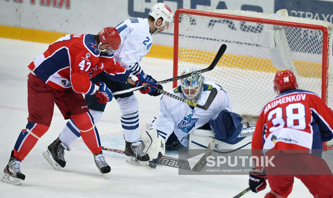 Ice hockey. KHL. CSKA vs. Admiral