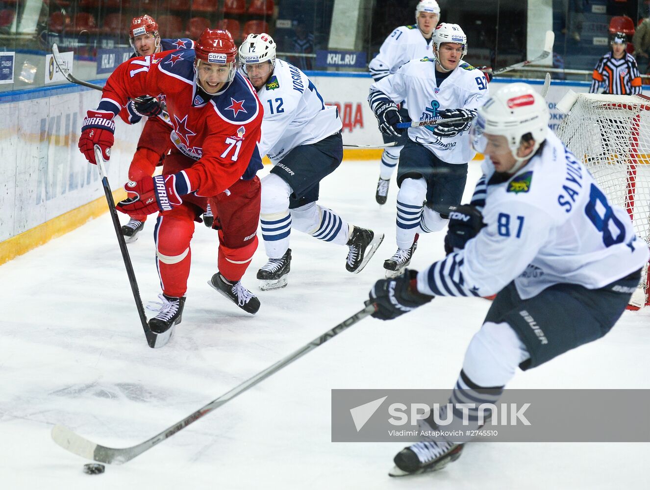 Ice hockey. KHL. CSKA vs. Admiral