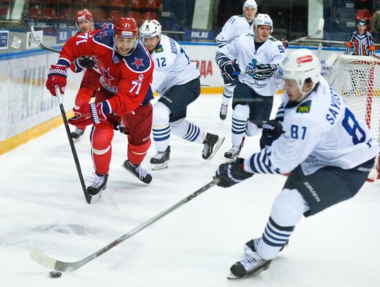 Ice hockey. KHL. CSKA vs. Admiral