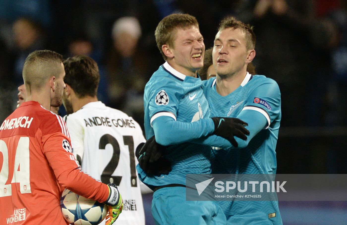 Football. Champions League. Zenit vs. Valencia