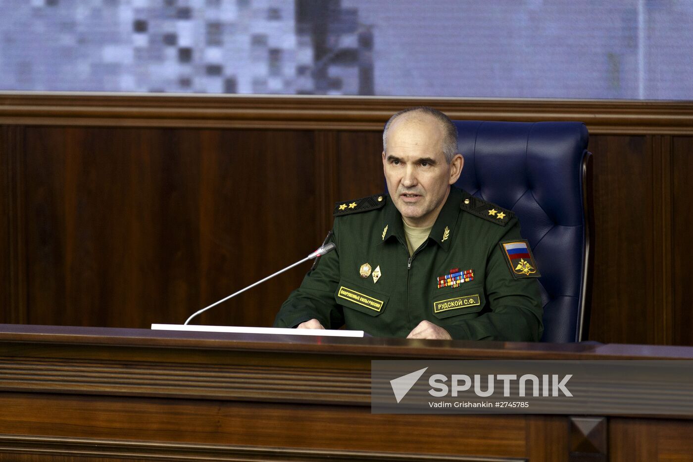Briefing by Lieutenant General Sergey Rudskoy of the Russian General Staff