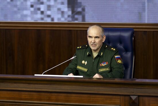 Briefing by Lieutenant General Sergey Rudskoy of the Russian General Staff