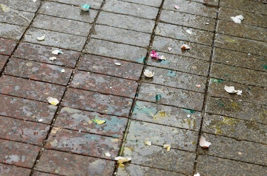 Protests in Moscow against Turkish Air Forces' actions