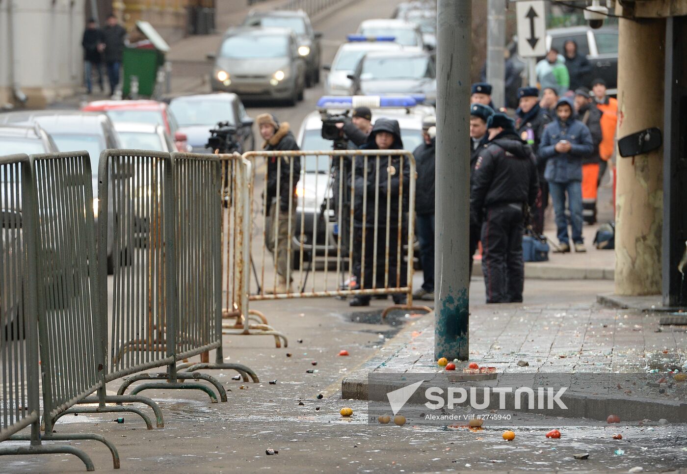 Protests in Moscow against Turkish Air Forces' actions