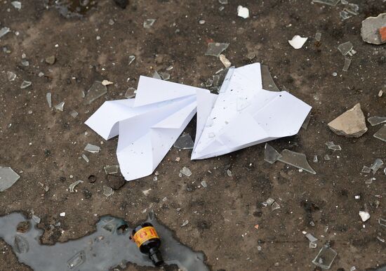 Protests in Moscow against Turkish Air Forces' actions