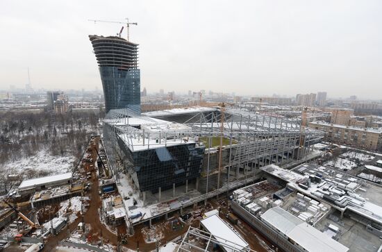 Construction of CSKA stadium in Moscow