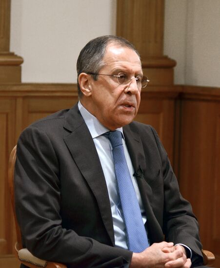 Russian Foreign Minister Sergei Lavrov's interview to Russian and foreign media