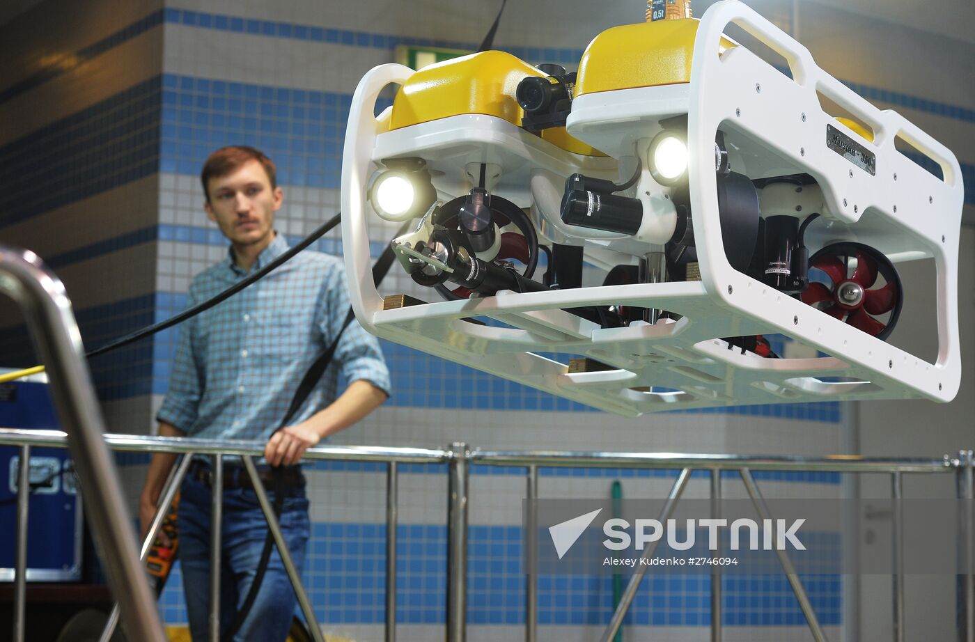 Marlin-350 remote controlled unmanned submersible is tested