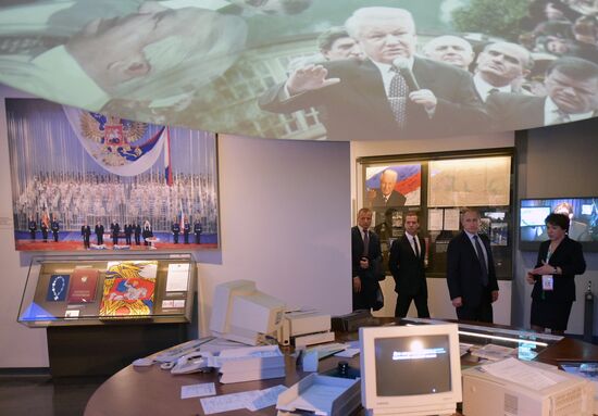 President Vladimir Putin and Prime Minister Dmitry Medvedev's visit to Boris Yeltsin Presidential Center