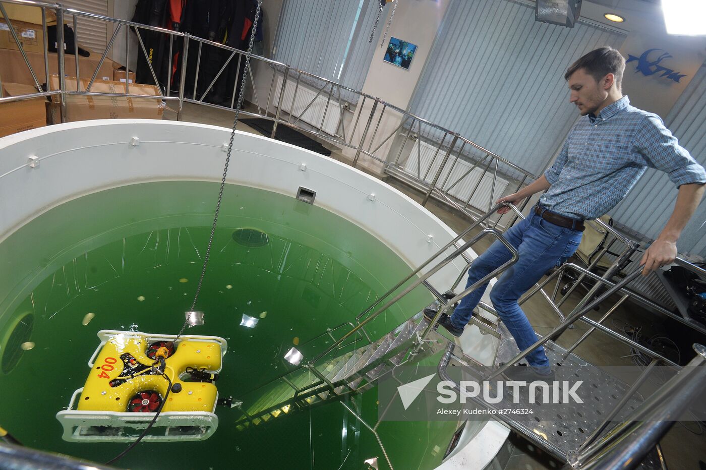 Marlin-350 remote controlled unmanned submersible is tested