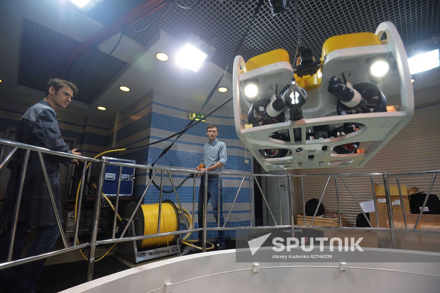 Marlin-350 remote controlled unmanned submersible is tested