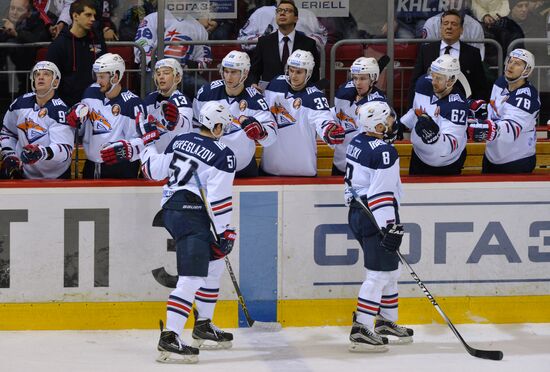 Kontinental Hockey League. Traktor vs. Metallurg Magnitogorsk