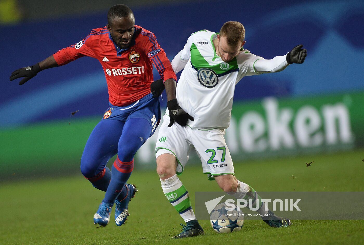 UEFA Champions League. CSKA vs. Wolfsburg