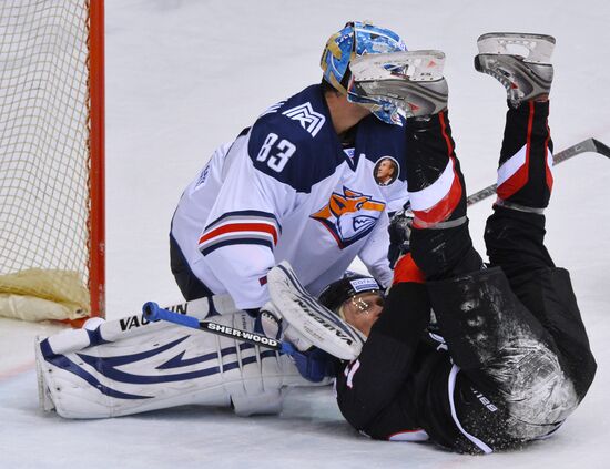 Kontinental Hockey League. Traktor vs. Metallurg Magnitogorsk