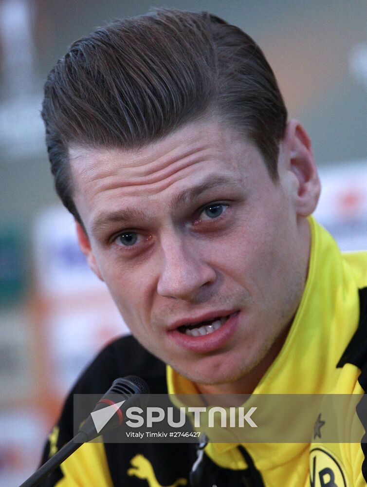 UEFA Europa League. FC Borussia Dortmund holds training session