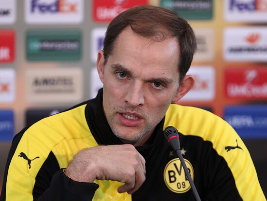 UEFA Europa League. FC Borussia Dortmund holds training session