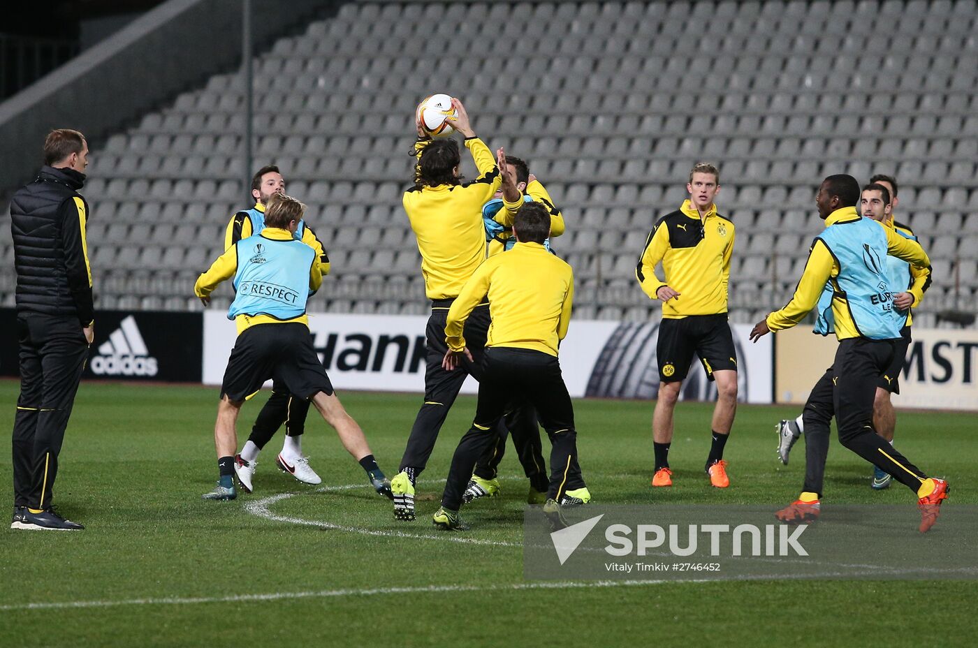 UEFA Europa League. FC Borussia Dortmund holds training session