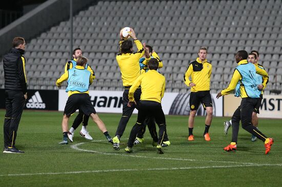 UEFA Europa League. FC Borussia Dortmund holds training session