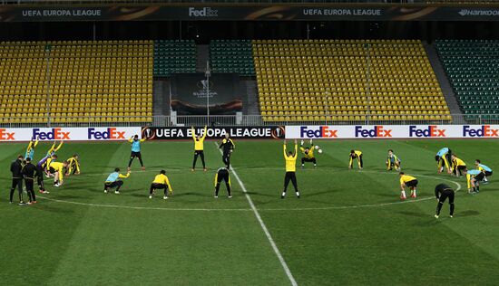UEFA Europa League. FC Borussia Dortmund holds training session