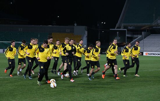 UEFA Europa League. FC Borussia Dortmund holds training session