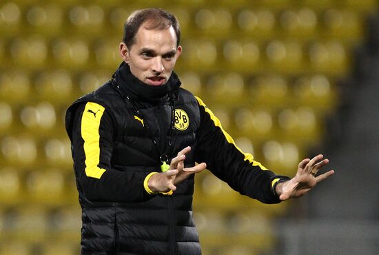 UEFA Europa League. FC Borussia Dortmund holds training session