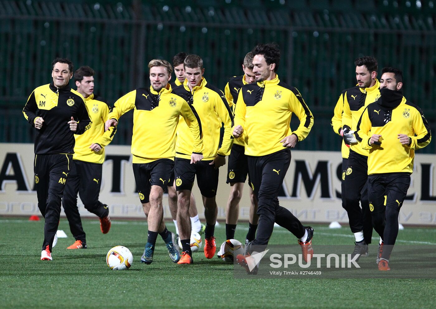 UEFA Europa League. FC Borussia Dortmund holds training session