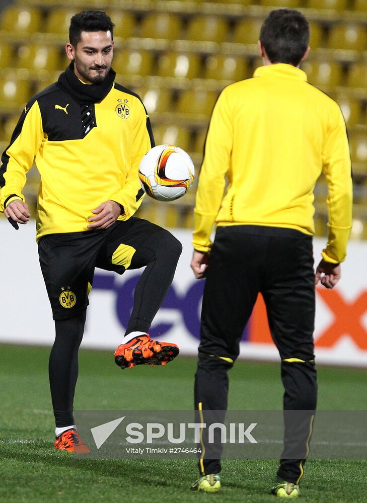 UEFA Europa League. FC Borussia Dortmund holds training session