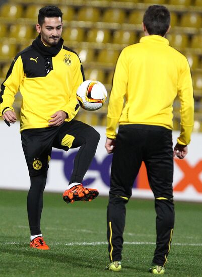 UEFA Europa League. FC Borussia Dortmund holds training session