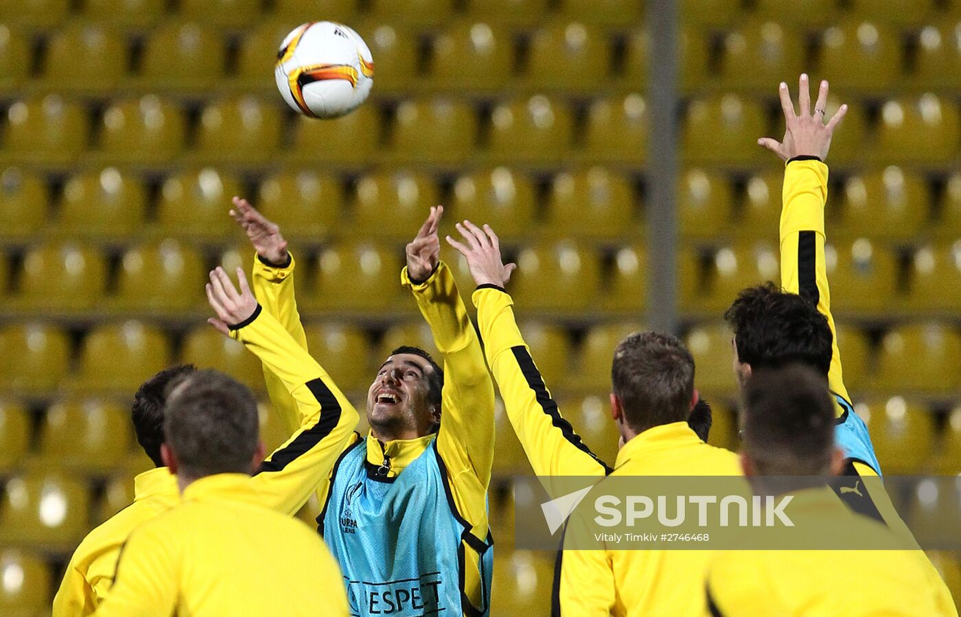 UEFA Europa League. FC Borussia Dortmund holds training session