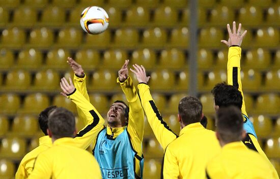 UEFA Europa League. FC Borussia Dortmund holds training session