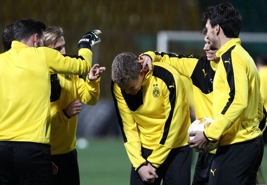 UEFA Europa League. FC Borussia Dortmund holds training session
