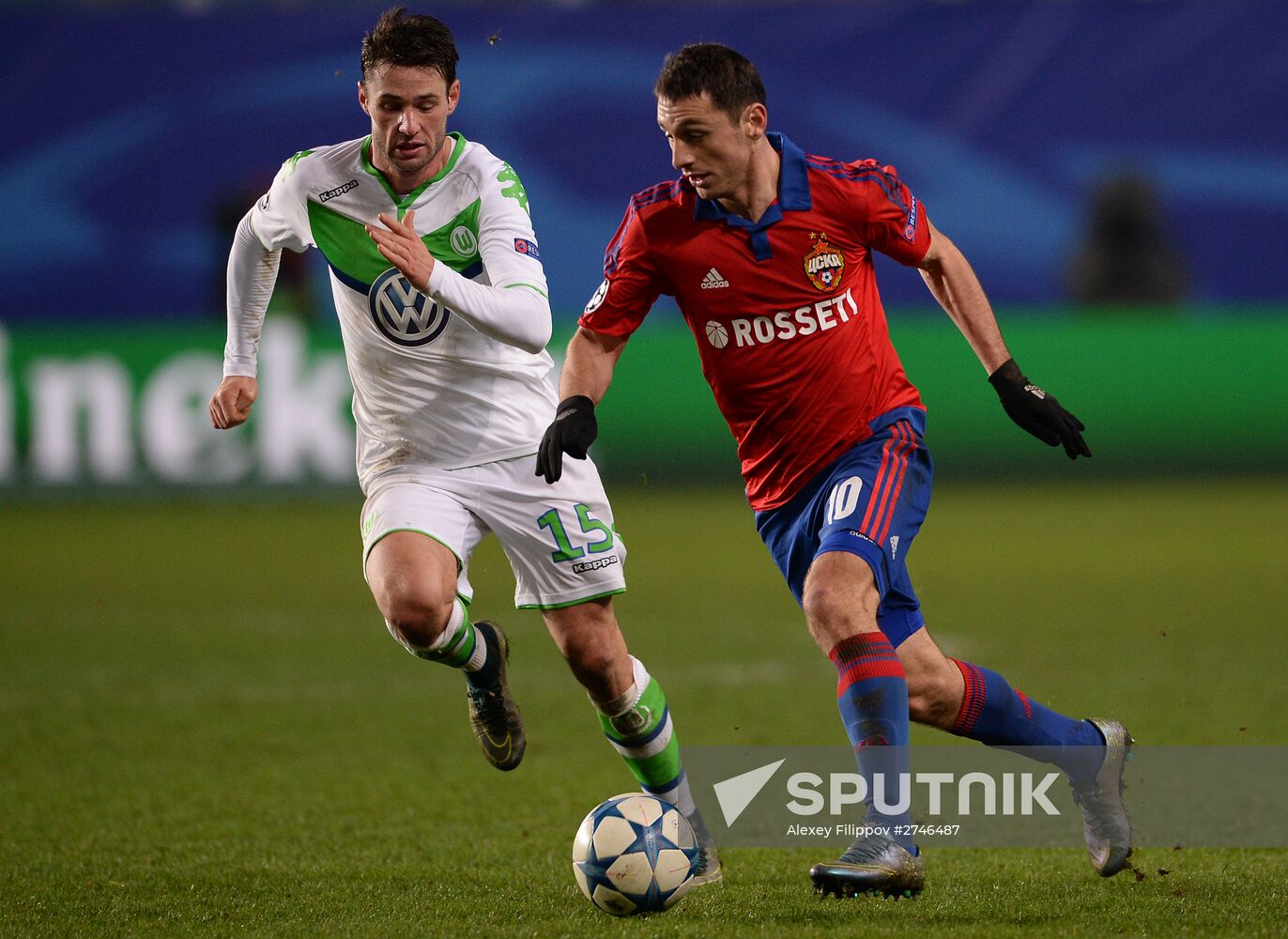 UEFA Champions League. CSKA vs. Wolfsburg