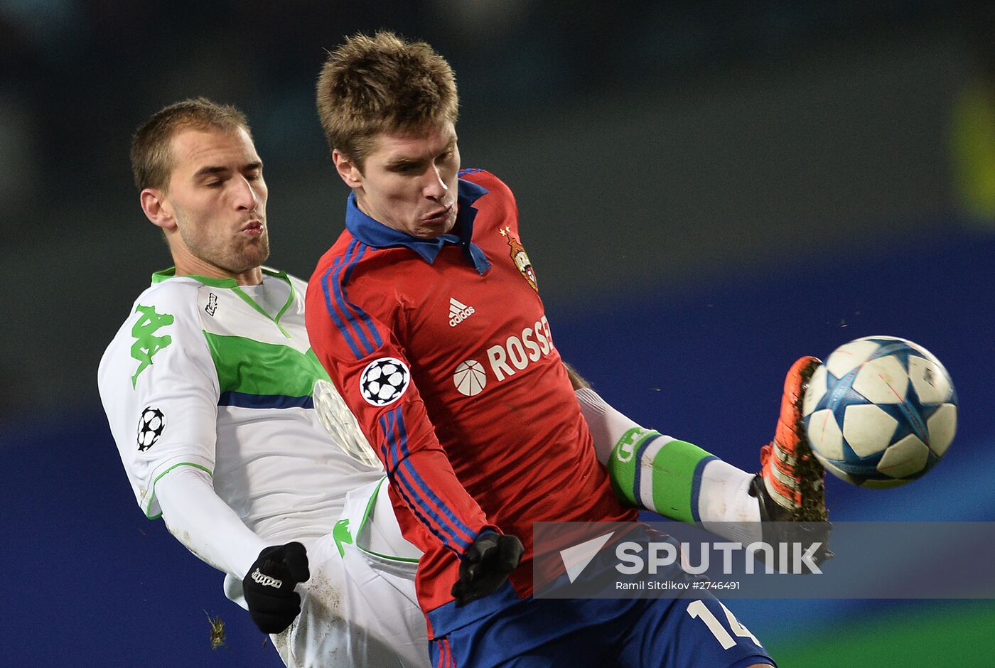 UEFA Champions League. CSKA vs. Wolfsburg