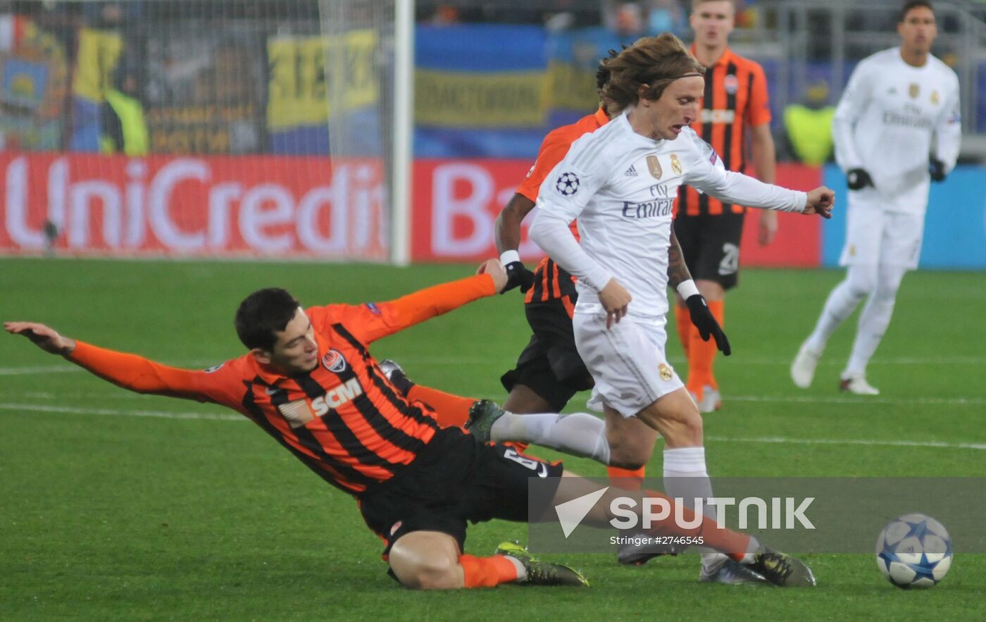 UEFA Champions League. Shakhtar vs. Real