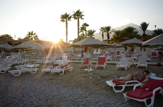 Russian tourists in Antalya