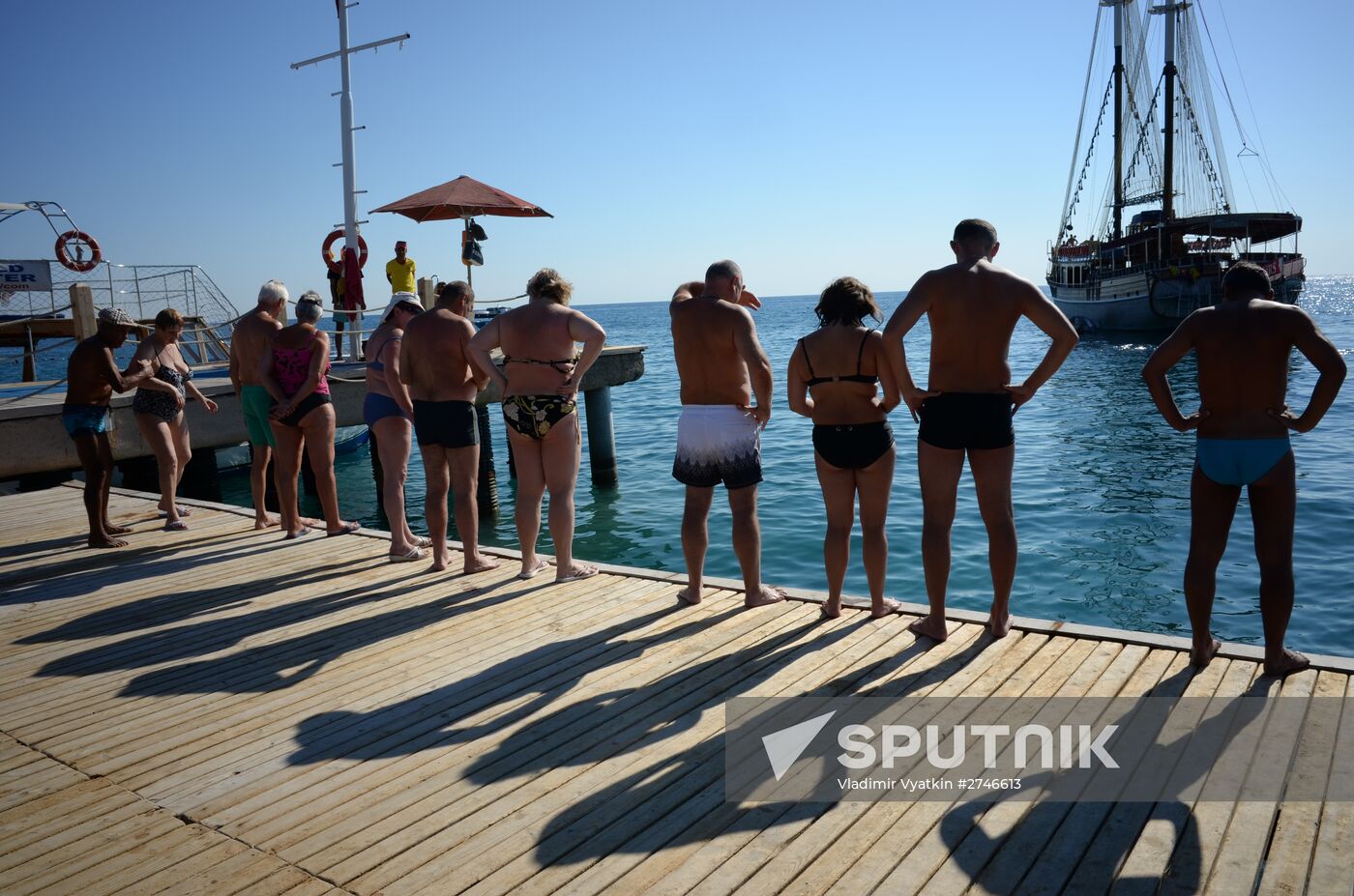 Russian tourists in Antalya